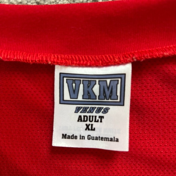 VKM Red/White #40 Football Jersey Sz. XL - Picture 4 of 5